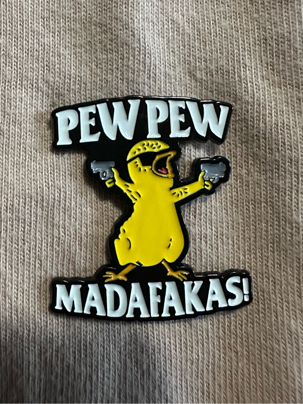 Pew Pew Madafakas! Yellow Chick Enamel Pin